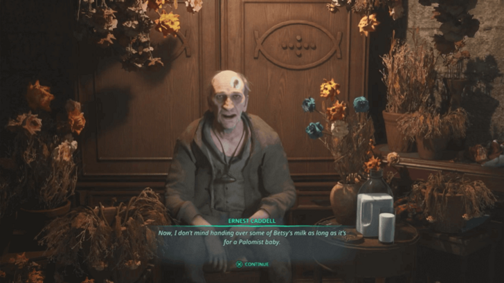 Hell is Us - Ernest Caddell will fill up the Baby Bottle - Empty with milk