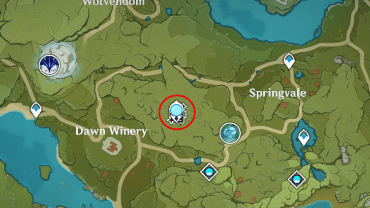 Genshin - Mementos of Teyvat Stage 12 Map Location