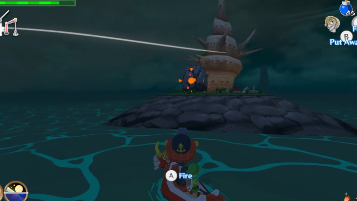 Bomb the Large Boulder on he Eastern Fairy Island