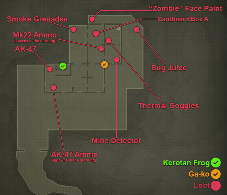 Rassvet Loot Map - Operation Snake Eater