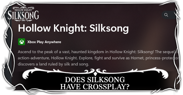 Hollow Knight Silksong Does Silksong Have Crossplay