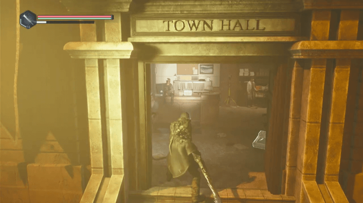 Hell is Us - Go to the Town Hall and talk to the medic to know more about their current situation