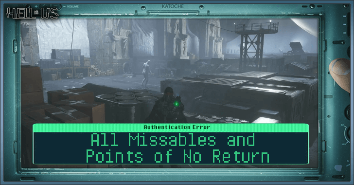 All Missables and Points of No Return