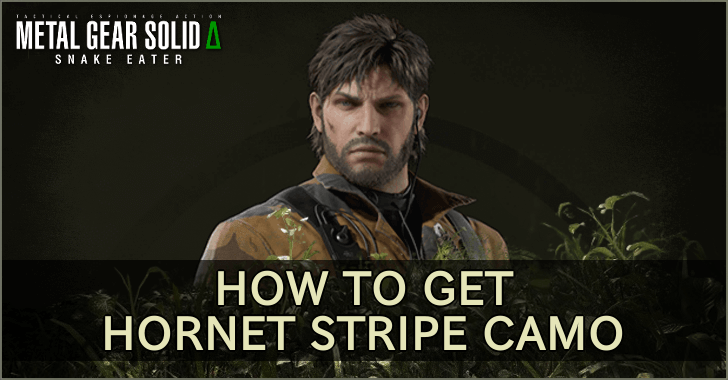 MGS Delta How to Get Hornet Stripe Camo