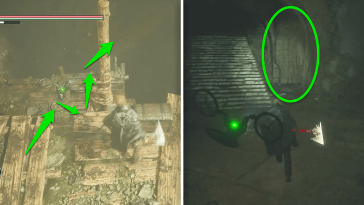 Ascetic Vows - Jump Down the Scaffolding and Head to the Corridor on the Right