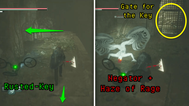 Ascetic Vows - Go Straight and then Left then defeat the Negator