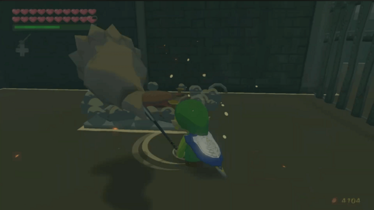 Hammer the Peg Near the Triforce Chest