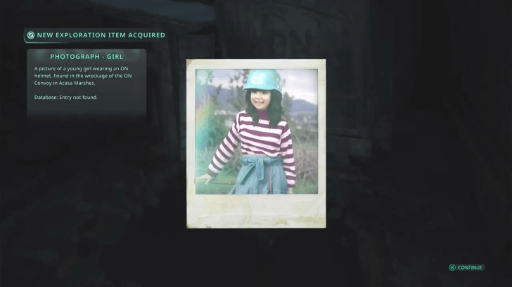 Hell is Us - Take the Photograph - Girl among the boxes next to the truck