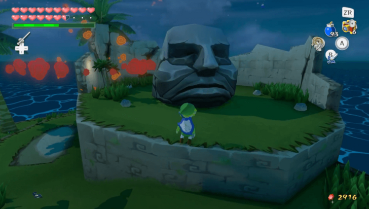 Lift and Throw the Stone Head