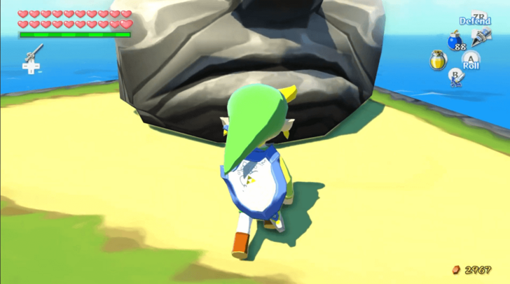 Destroy the Stone Head in Outset Island