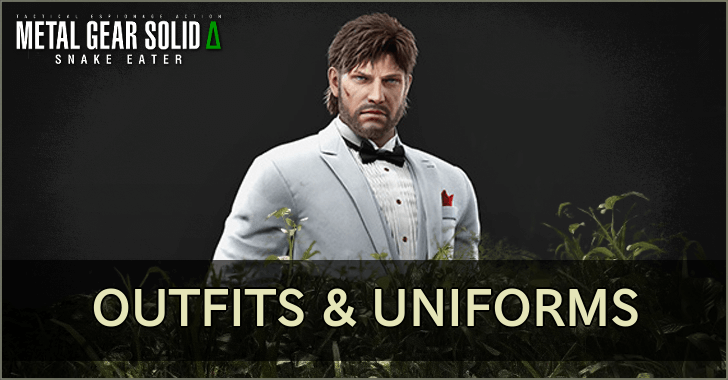 MGS Delta List of All Outfits and Uniforms