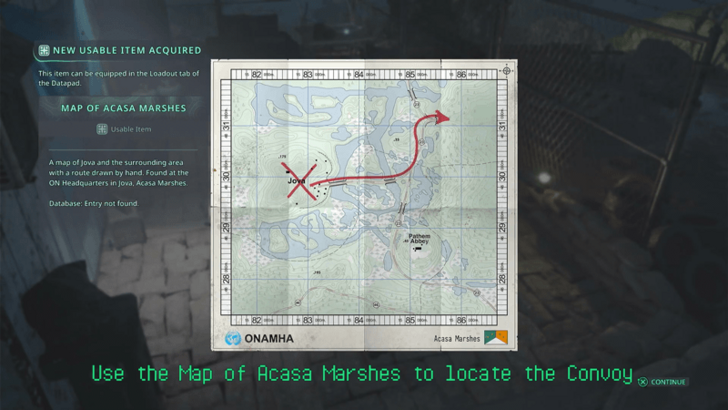 How to  UseMap of Acasa Marshes
