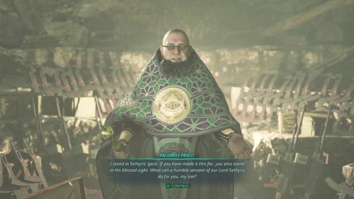 Hell is Us - You may talk with Father Bramante and the soldiers to know more about the broadcast