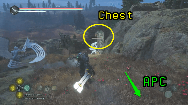 Lucky Break - Find the Chest near the APC past the Waterfall