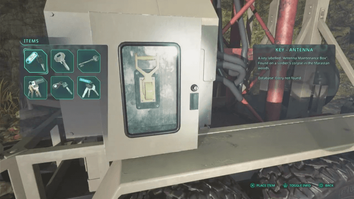 Hell is Us - Insert the Key - Antenna to the Sealed Lever Box in order to stop the broadcast