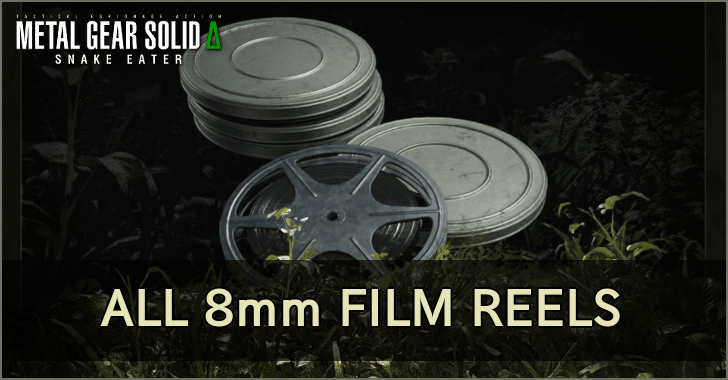 MGS Delta Snake Eater - All 8mm Film Reels