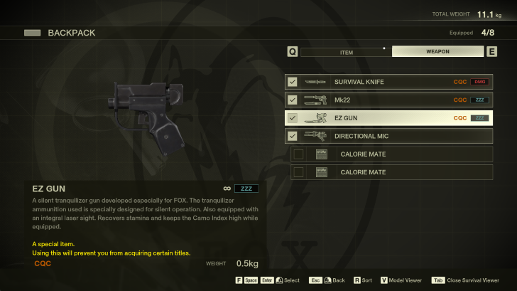 MGS - Very Easy EZ Gun