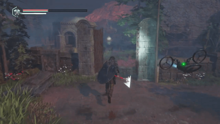 Hell is Us - Look for the stairs going down near the gazebo and another mausoleum