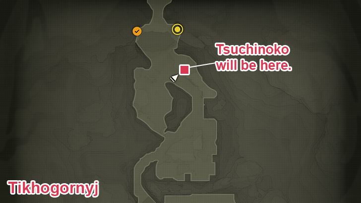 Tikhogornyj Tsuchinoko Map