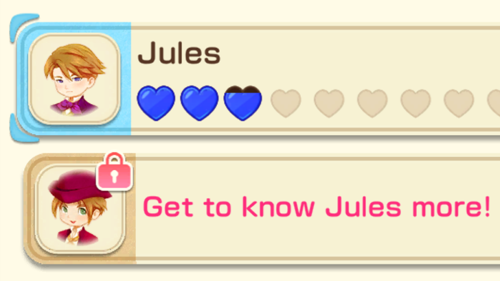 Story of Seasons - Grand Bazaar Get to Know Jules More