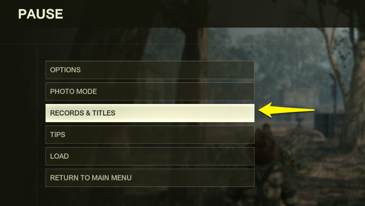 MGS - Pause Menu