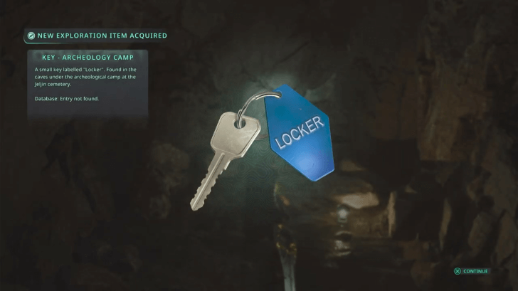 Hell is Us - Pick up the Key - Archaeology Camp a few steps next to the Timeloop