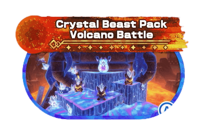 Crystal Beast Pack Volcano Battle Image