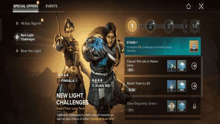 New Light Challenges