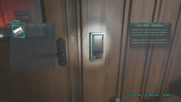 Hell is Us - Swipe the Keycard - Ministry in order to access the room