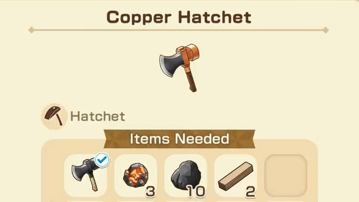 Story of Seasons Grand Bazaar - Upgrade Hatchet with Ores in Windmill