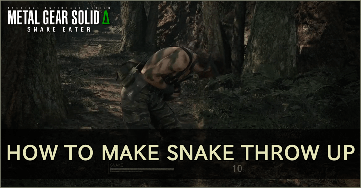 MGS - How to Make Snake Throw Up