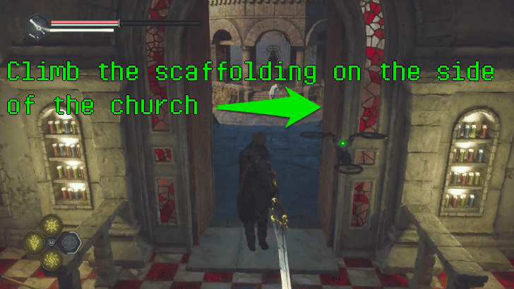 Hell is Us - Climb the scaffolding