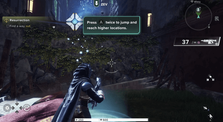 Double Jump on the Glowing Spots