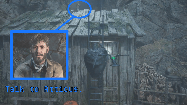 Hell is Us - Talk to Atticus after climbing the ladder