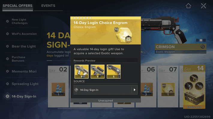 Exotic Login Bonus