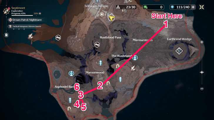 Corrosaurus Farming Route