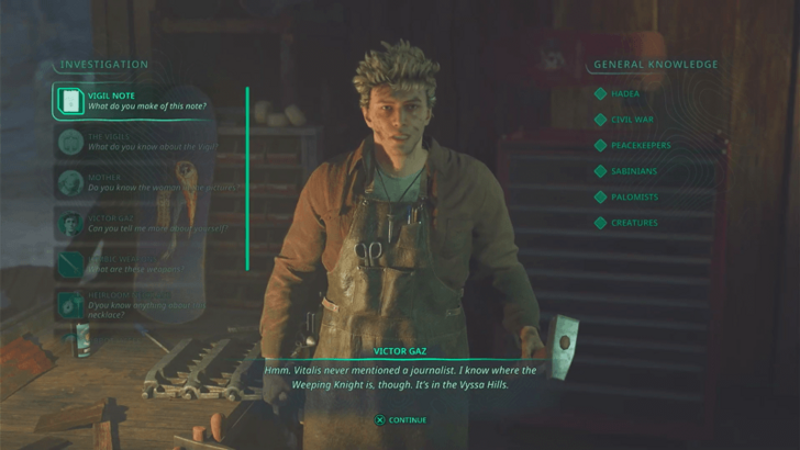 How to  UseVigil Note