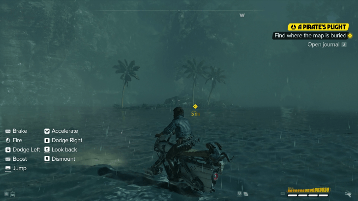 Find where the map is buried