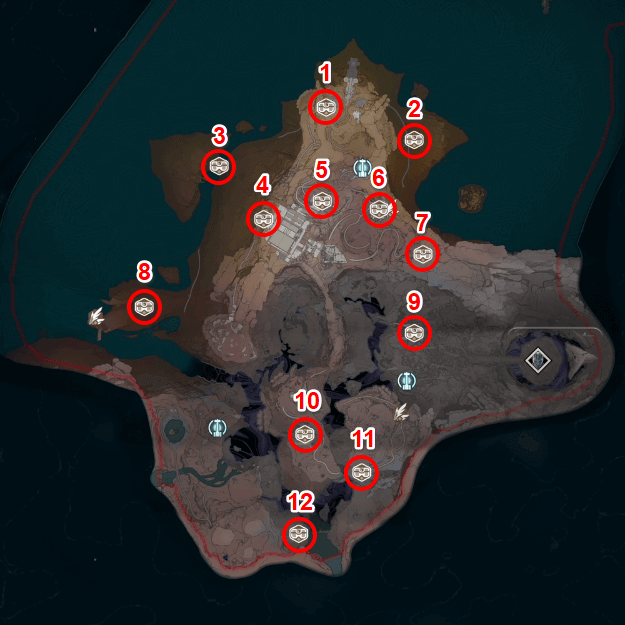 Sanguis Plateaus Treasure Spots