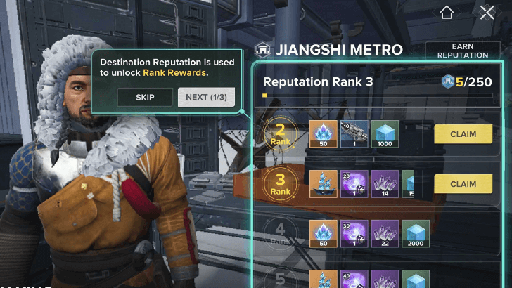 Reputation Rank Rewards