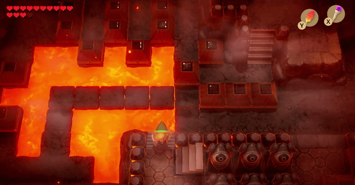 Go back to Huge Lava Room and Go to Nearby Stairs