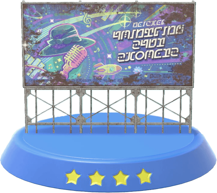 Twinkling Star Showers Song Sign