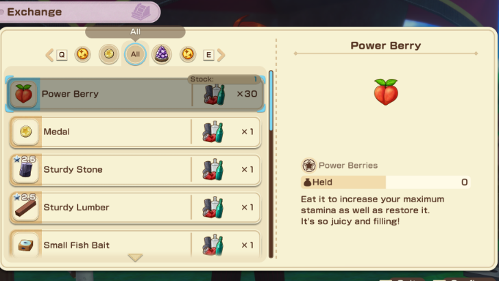 SoS Grand Bazaar - Power Berry from Treasureland