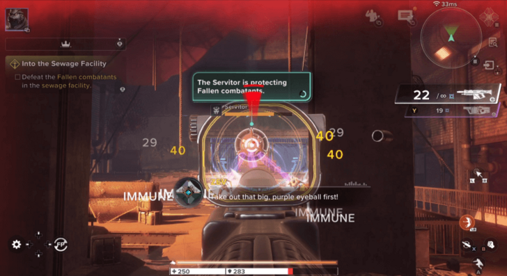 Aim for the Servitor Protecting the Fallen