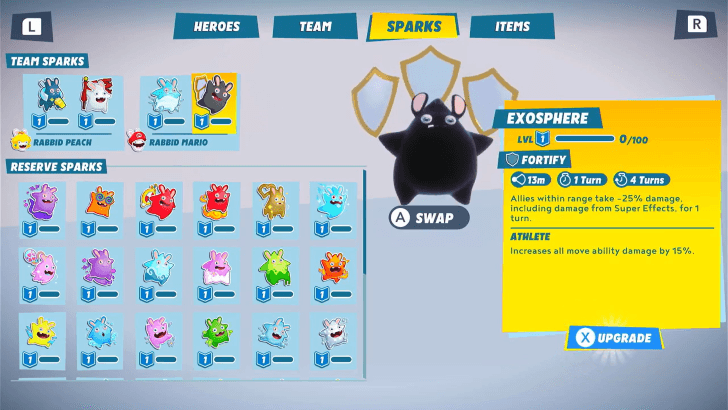 Mario Rabbids - Rayman in the Phantom Show Rayman Starting Sparks