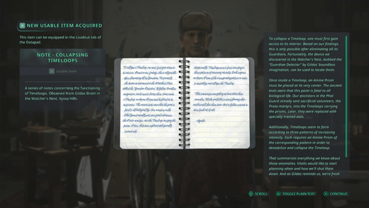 How to Get Note - Collapsing Timeloops