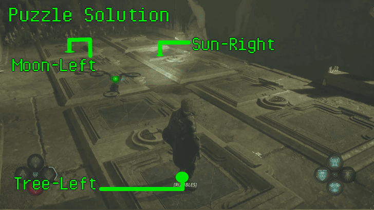 Temple of the Fallen Pressure Plate Puzzle 1 Solution