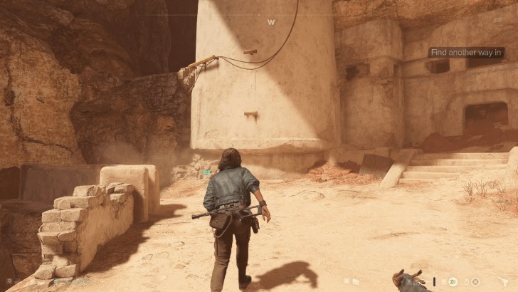 Find another way into the hideout