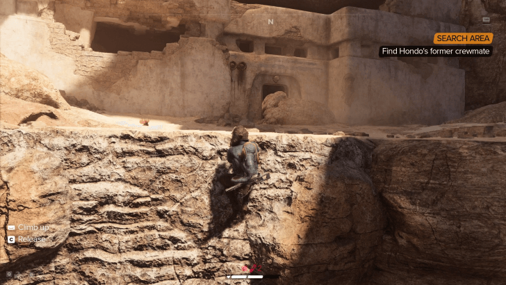 Climb through the side