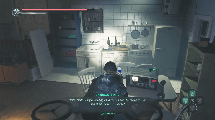 Hell is Us - Examine the radio on the dining table to learn about the women taken hostage in a barn